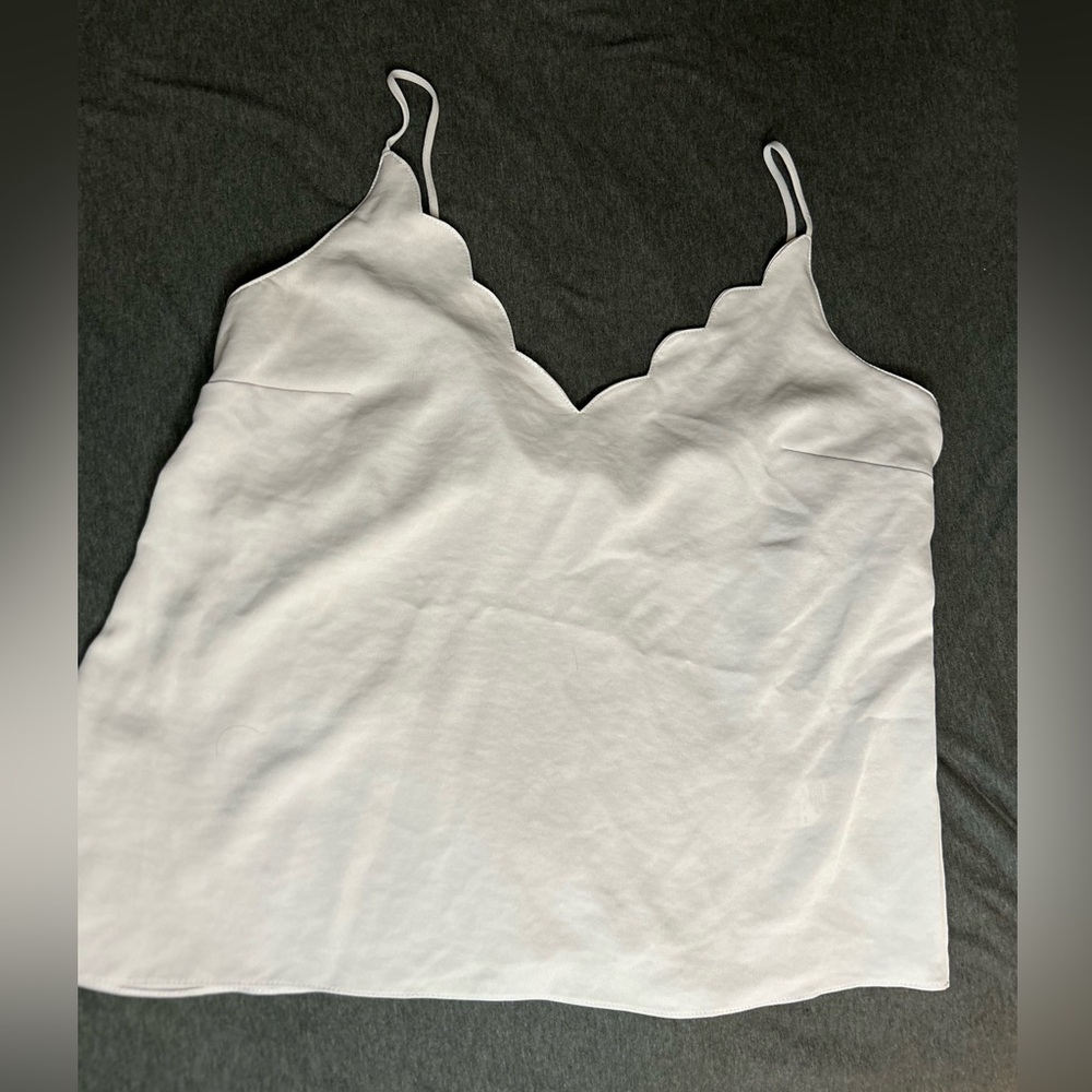 TopShop scalloped tank